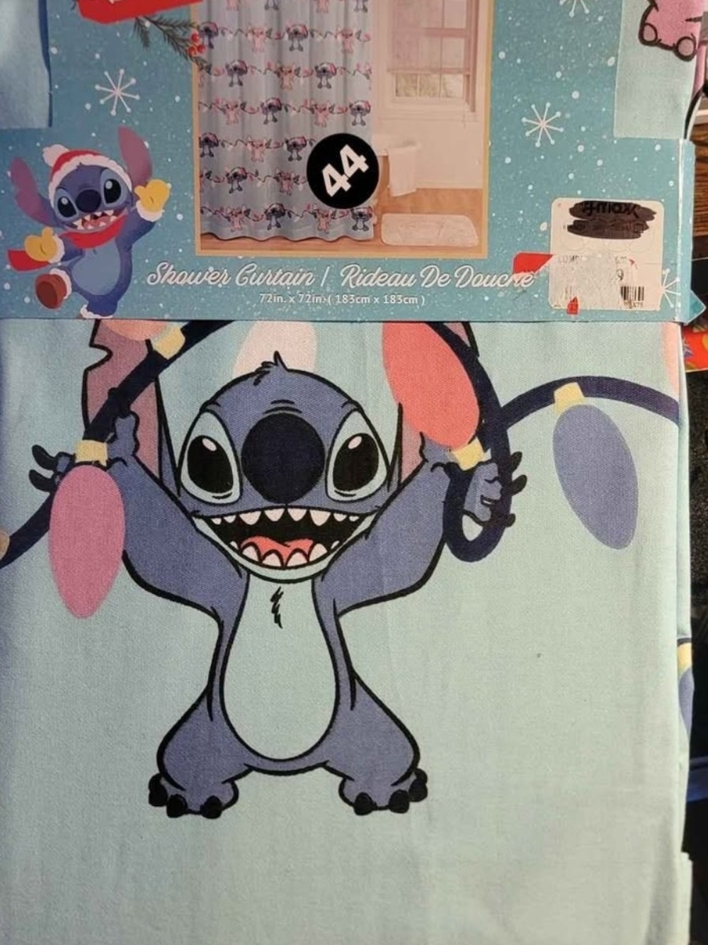 Lilo & Stitch Holiday Shower Curtain